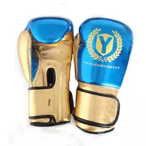 Guantoni da boxe professionali in pelle Pu con giunture di personalità con Logo personalizzato per l'allenamento