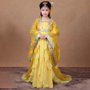 Baige nuovo Costume cinese tradizionale cinese danza popolare per bambini <span class=keywords><strong>Opera</strong></span> per bambini Hanfu vestito da principessa abito Cosplay - Product Image 2