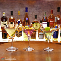 Verre à martini à long pied de 10 oz en acrylique Tritan SAN PC, verre à martini en plastique de 300 ml