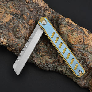 Cuchillo Táctico de <span class=keywords><strong>Camping</strong></span> para Exteriores con Mango de Aleación de Titanio TC4 de Alta Calidad y Hoja de Acero 8cr14, con Bolsa de Nailon y Caja de Regalo - Product Image 2