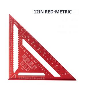 Треугольник-угольник из алюминиевого сплава 12 дюймов для плотников, измерительный инструмент, OEM ODM, для самостоятельной сборки и деревообработки - Product Image 4
