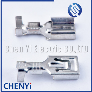 50 pièces de connecteurs de câbles automobiles en laiton étamé à sertir, bornes femelles de 6,3 mm, connecteurs de câbles automobiles, broches métalliques 7116-2873 - Product Image 3