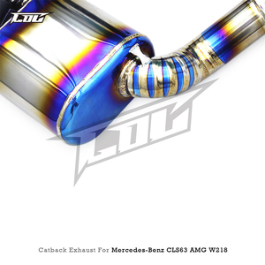 ท่อไอเสีย Catback AMG พร้อมปลายท่อไอเสียสำหรับ Mercedes-Benz CLS63 AMG W218 5.5T ปี 2013-2017 ท่อไอเสียไทเทเนียมสำหรับรถแข่งพร้อมวาล์ว - Product Image 4