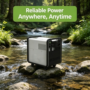 Batterie Externe LiFePO4 4100Wh Montable en Rack 25.6V Sortie 0-5kWh Étanche MPPT Onde Sinusoïdale Pure Port RV Charge Sans Fil Prête pour l'Énergie Solaire - Product Image 2