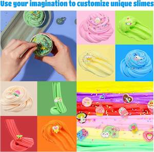 10PCS 50ml Butter <b>Slime</b> Kit Candy Scented Fluffy Party Antistress Educational <b>Toys</b> Safe Non-toxic Eco Friendly 10 Colors Kids - Product Image 5