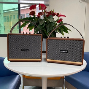 <span class=keywords><strong>Enceinte</strong></span> sans fil Bluetooth en bois, son rétro classique, boîte à musique stéréo, son surround, super basses, caisson de basses, radio FM auxiliaire pour ordinateur PC - Product Image 5