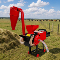 Nouveau Hachoir à Fourrage 3-en-1 (Hache/Tient/Broye) en Acier Inoxydable Haute Productivité pour Tiges de Maïs, Pailles de Riz, Pailles de Blé, Herbe Sèche