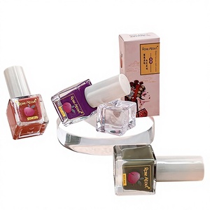 Ensemble de vernis à ongles transparent à base d'eau, effet glace, sans cuisson, durable, décollable, séchage rapide, brillant - Product Image 1