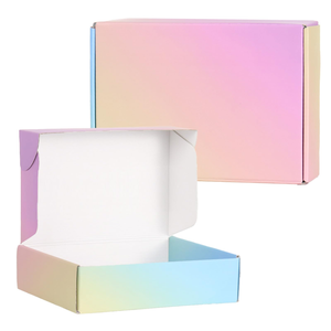 Custom Corrugated Cardboard Paper Packaging Tear Strip Printed Self Sealing Mailer <b>Shipping</b> Gift <b>Box</b> With Logo - Product Image 1