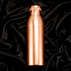 Botella de Hidratación Ergonómica de Cobre con Forma Curva, Estilo Oriental, Ecológica, Portátil, para Viajes - Product Image 1