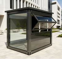 Quiosco Minorista con Ventana Abatible, Caseta Prefabricada para Cafetería, Bar, Tienda, Quiosco Minorista Personalizado con Ventana Abatible