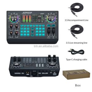 TNH Tarjeta de Sonido en Vivo, Kit de Micrófono Condensador, Reducción de Ruido, Ajuste del Sonido, Computadora Móvil, Juego K Song, 2, 1, 2, 1, 2 - Product Image 6