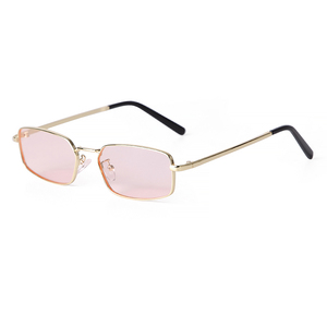 Ade Wu sty9550 cổ điển hẹp Khung kính mát nhỏ hình chữ nhật kim loại khung retro cổ điển Kính mát - Product Image 5