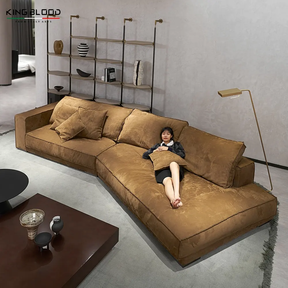 Sofa Modular kulit mewah desain bagian Sofa Salon furnitur rumah modul sofa ruang tamu