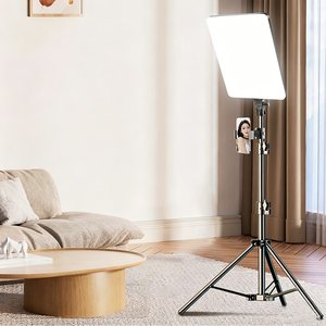 Kit d'éclairage vidéo LED professionnel bicolore avec support, lumière d'appoint pour selfie, photographie, TikTok, <span class=keywords><strong>YouTube</strong></span> et maquillage - Product Image 1