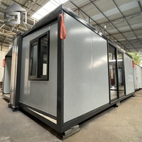 Petites maisons mobiles préfabriquées de 0,55 pieds et 0,7 pieds personnalisées en usine Maison en conteneur pliable extensible et étanche en acier