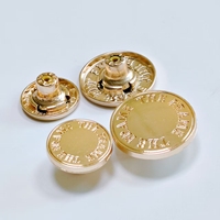 Boutons en alliage de zinc écologiques de haute qualité pour coupe-vent costumes jeans-Extensions de col personnalisables Technologie de placage 7 jours