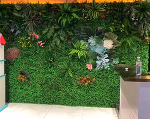 人工芝 ウォールパネル 壁掛け グラスパネル 人工植物 壁面緑化 - Product Image 3