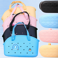 Sac fourre-tout pratique en EVA de grande taille, conçu pour les voyages, la plage, la salle de sport, avec une construction esthétique durable et des trous perforés personnalisables