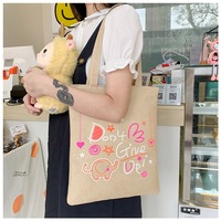 Sac de shopping en lin grande capacité très populaire avec fermeture éclair, sac à main robuste et durable avec décoration lettre, vente en gros en stock