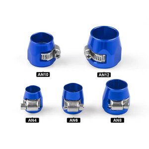 Collier de serrage en aluminium AN4-AN12 personnalisable pour tubes haute pression, idéal pour la connexion de conduites automobiles et de motos - Product Image 5