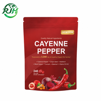 Gélules de Poivre de Cayenne 3000mg OEM/ODM avec Pépins de Raisin, Aubépine, Poivre Noir, Curcuma, Betterave, Vitamine D3 K2, 240 gélules, Sans OGM