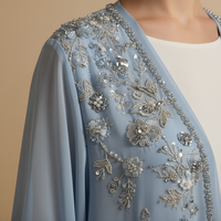 Abaya brodée ouverte sur le devant, ensemble deux pièces 2026 – Nouvelle collection élégante, vente en gros, Abaya de luxe personnalisée de Dubaï pour femmes musulmanes, pour la prière