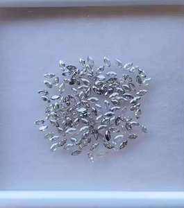 Diamants de qualité supérieure cultivés en laboratoire, taille marquise, sel et poivre, 4,0 x 2,0 mm, pour la marque certifiée Jewelux, pour la fabrication de bijoux, exportateurs en gros - Product Image 3