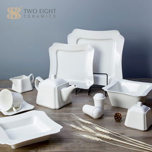 Ensemble <span class=keywords><strong>de</strong></span> <span class=keywords><strong>vaisselle</strong></span> carrée en porcelaine, <span class=keywords><strong>vaisselle</strong></span> écologique, personnalisé, pour Restaurant d'hôtel, Restaurant, ensemble <span class=keywords><strong>de</strong></span> dîner <span class=keywords><strong>carré</strong></span>, # - Product Image 1