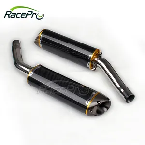 Dual Carbon Fiber Slip-On Exhaust Muffler Silencer for Yamaha YZF R1 (2004-2006)