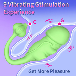 EsNI Vibromasseur culotte vert herbe, à brancher, à forte vibration, pour massage et masturbation adulte - Product Image 5