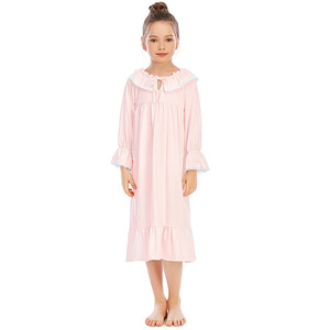Nuovo arrivo <span class=keywords><strong>cotone</strong></span> belle ragazze morbido pigiama personalizzato Logo vestito <span class=keywords><strong>da</strong></span> <span class=keywords><strong>notte</strong></span> per le bambine <span class=keywords><strong>camicia</strong></span> <span class=keywords><strong>da</strong></span> <span class=keywords><strong>notte</strong></span> autunno - Product Image 2