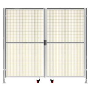 Sistema de protección de máquina Valla de aislamiento de malla de alambre de perfil de aluminio para Taller/almacén/robot - Product Image 2