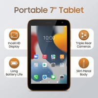 Tablet Android 14 Global OEM Baru 7 Inci INCELL, RAM 12GB, ROM 128GB, Baterai 5000mAh, Tablet PC Android Mini Portabel