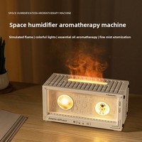 Diffuseur d'huiles essentielles silencieux sur le thème de l'astronaute, design 3D flamme de lune, capacité 0,5L, humidificateur de bureau à brume froide