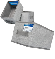 Boîte de rangement pliable multifonctionnelle pour vêtements, en tissu non tissé brillant, design minimaliste, grande capacité, sans couvercle