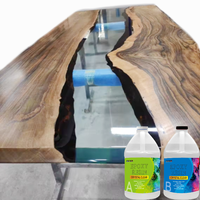 20KG 3:1 Résine Époxy Liquide Transparent Profond Verser Cristal AB pour le Travail du Bois Emballage Artisanat-Résistance aux UV sans COV