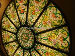 Fábrica personaliza iluminación y decoración de techo interior estilo catedral europea con vidrieras templadas. - Product Image 6