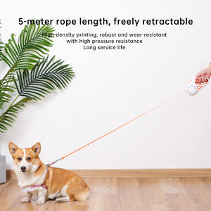 2025년 신제품 트렌디한 리트랙터블 디자이너 도매 5m 라이트 스마트 애완견 목줄 - Product Image 4