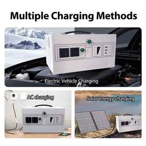 สถานีพลังงานแสงอาทิตย์แบบพกพาความจุสูง 220v 1000W แบตเตอรี่ลิเธียมไอออน Lifepo4 คลื่นไซน์บริสุทธิ์ MPPT สำหรับแคมป์ปิ้ง - Product Image 4