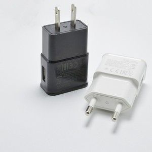 เครื่องชาร์จแบบพกพา USB สองพอร์ต 5W 10W สำหรับโทรศัพท์มือถือ ปลั๊กมาตรฐานยุโรปและอเมริกา วัสดุ ABS - Product Image 1