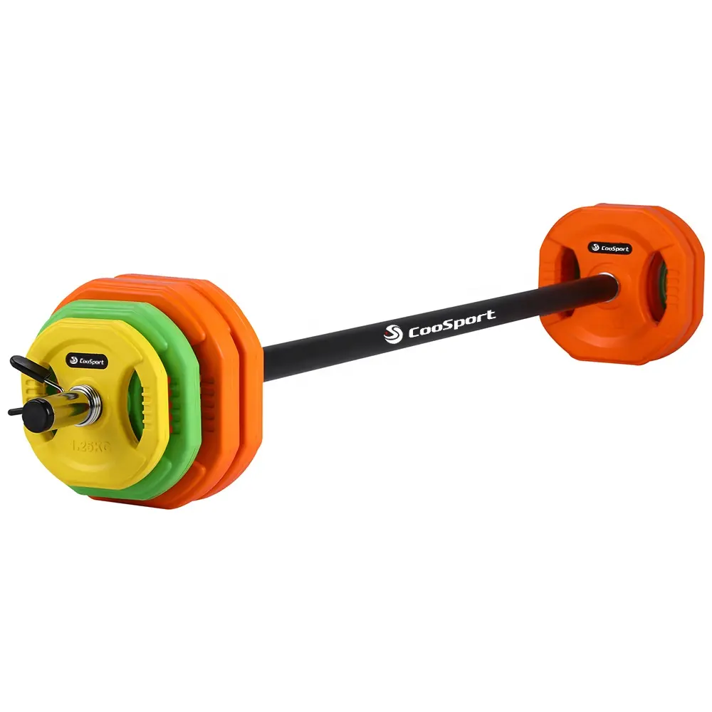 Sala de ginástica Home Gym Equipamento Body Building Levantamento Bomba Barbell Set 20/30/40 KG Bomba kit