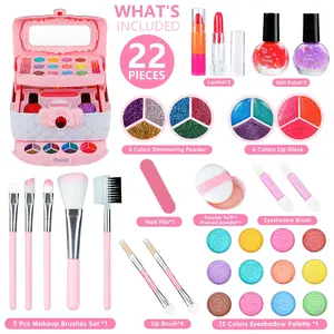 Hot Selling Kinder kosmetisches Make-up mit Nagellack Beauty Toy Make-up Set Kinder Box Kinder Make-up Set