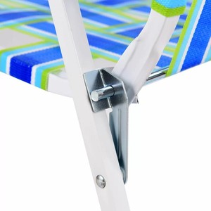 Al Aire Libre marco de acero plegable tejido Web playa césped Patio silla para acampar al aire libre jardín concierto Festival arena Picnic silla - Product Image 2