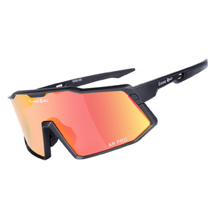 AR PRO แว่นตาปั่นจักรยาน เลนส์โพลีคาร์บอเนตทรงกลม ป้องกันรังสียูวี กันลื่น สำหรับผู้ชาย ขี่จักรยานกลางแจ้ง - Product Image 2