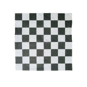 Anyou màu đen và trắng rô cờ Khăn ăn đua xe chủ đề cấp thực phẩm in Khăn ăn công thức 1 xe bên disposables nhà - Product Image 5