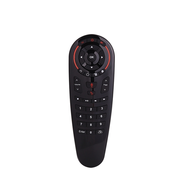 G30S Voice Air Mouse Remote Control 2.4G Wireless Keyboard 33 Keys IR Learning Gyro Smart Remote for TV Box Mini Projector