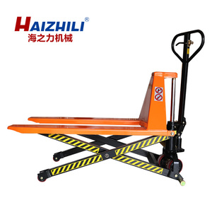 Haizhili gunting truk palet angkat tinggi truk palet hidrolik 1000kg 1500kg truk Forklift tangan Jack palet - Product Image 6