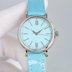 นาฬิกาข้อมือผู้หญิงธุรกิจระดับไฮเอนด์ขายดีที่สุดปี 2026 พร้อมสายหนัง หน้าปัดสีน้ำเงิน ดีไซน์แฟชั่นประดับเพชร - Product Image 1