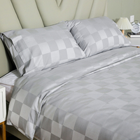 Lot de 4 draps de lit rafraîchissants en bambou biologique certifié OEKO-tex, à poches profondes, pour la maison, l'hôpital et l'hôtellerie